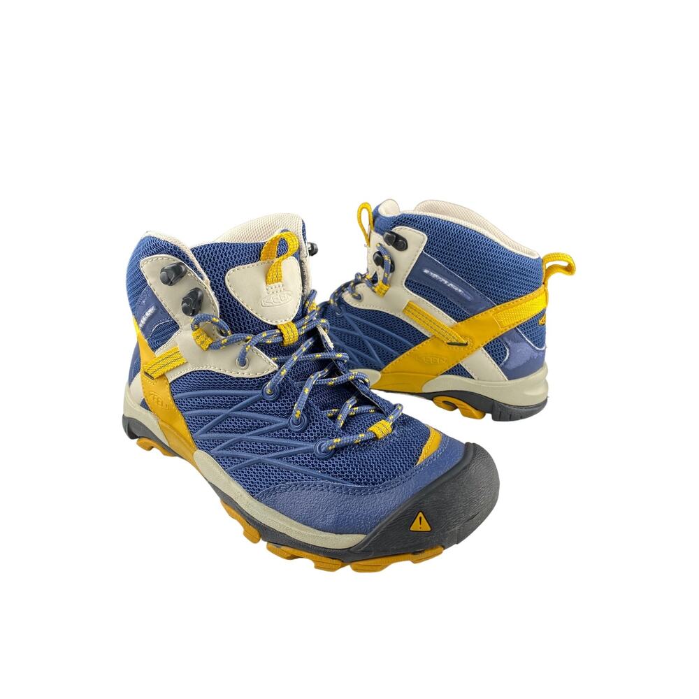 KEEN Marshall Mid Trail Hiking Boots Womens US 7.5 /‎ 1009550 Blue Mesh Outdoor